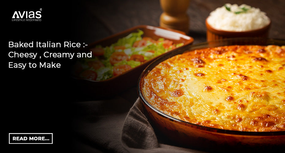 Baked Italian Rice Recipe:- Cheesy, Creamy, and Easy to Make