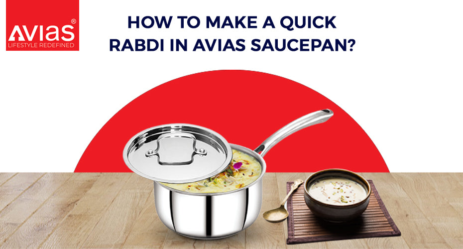 How to make quick Rabdi in Avias Saucepan?