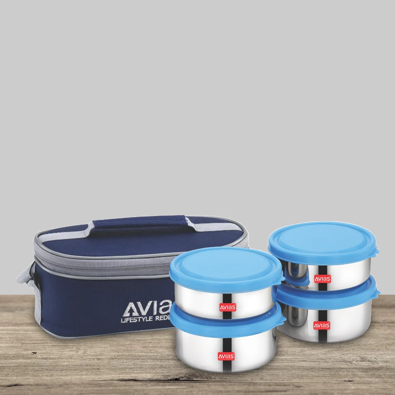 AVIAS Freshia stainless steel lunch/ tiffin box (horizontal)