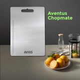 Avias Aventus Chopmate Stainless Steel Chopping Board| Stainless Steel Chopping Board Vegetable, Fruit Cutting, Kneading, Cake Prep, Heavy Duty Chopping-Board