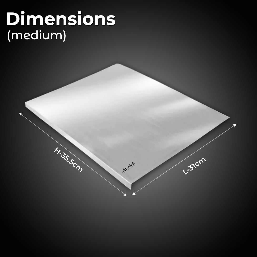 Avias Aventus Platform Board | Stainless Steel Chopping Board Vegetable, Fruit Cutting, Kneading, Cake Prep, Heavy Duty Chopping-Board