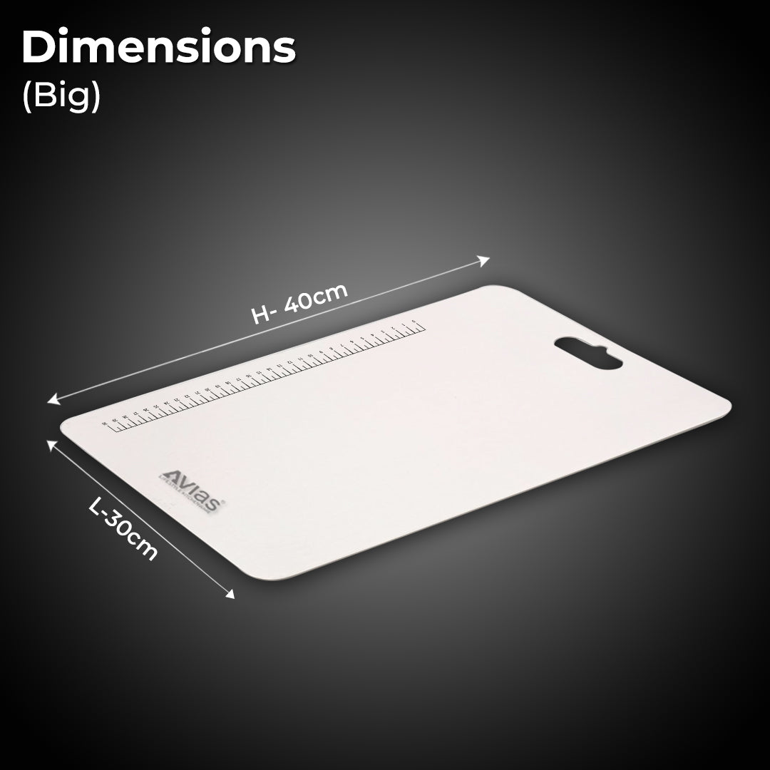 Avias Aventus Chopmate Stainless Steel Chopping Board| Stainless Steel Chopping Board Vegetable, Fruit Cutting, Kneading, Cake Prep, Heavy Duty Chopping-Board