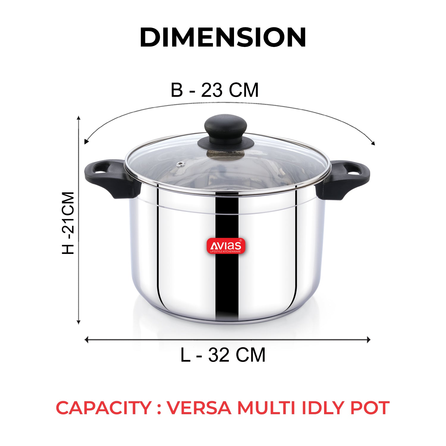Avias VERSA Multi-Pot with Glass Lid |5.6L