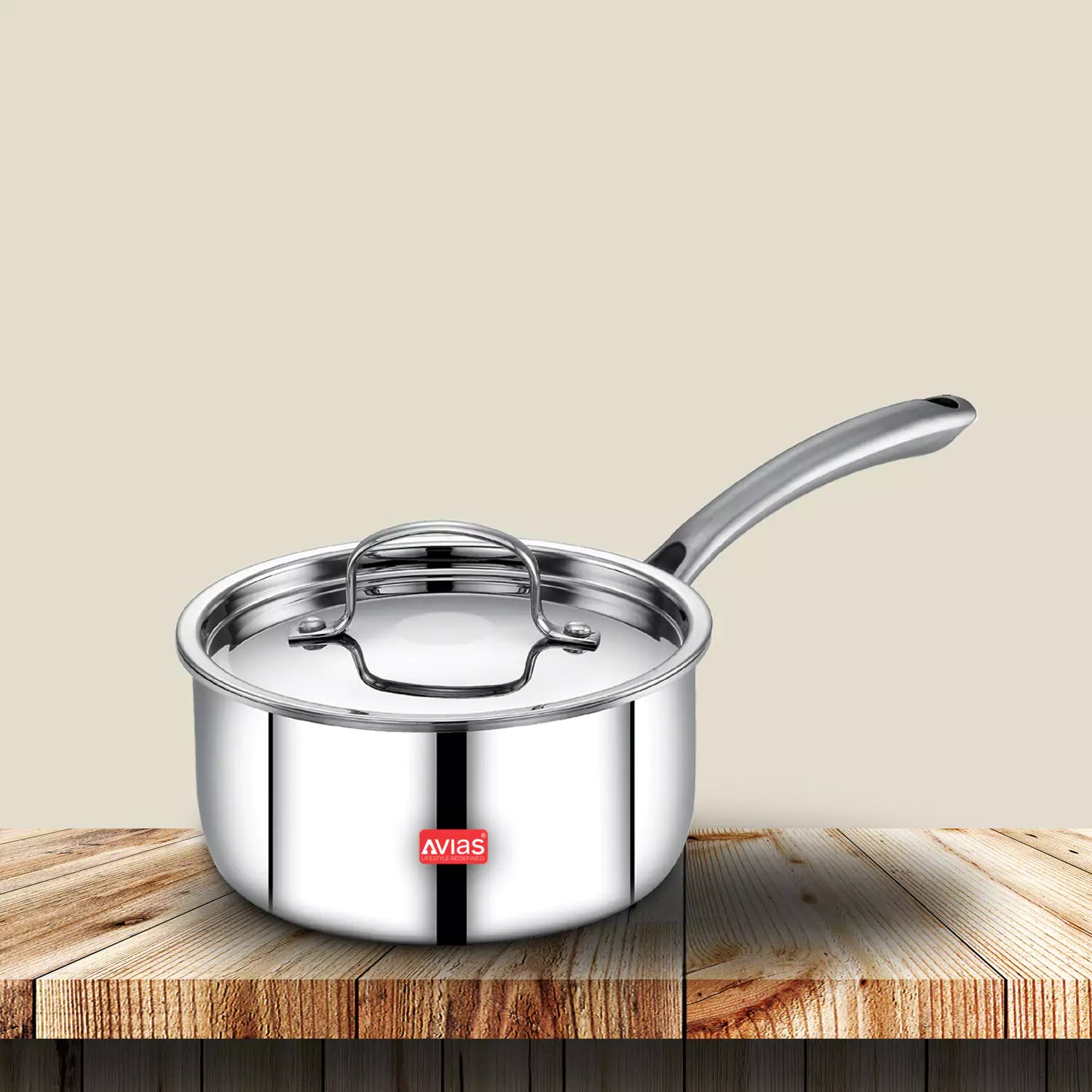 AVIAS Riara premium stainless steel Triply saucepan