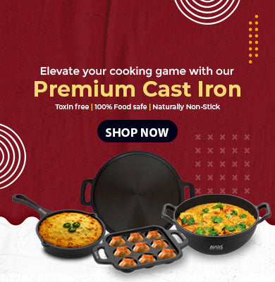 Avias Premium Cast Iron Cookware product Range