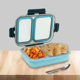 AVIAS Avifresh Stainless Steel Insulated Lunch Box with Spoon | Tiffin Box for School, College, and Office - DUO
