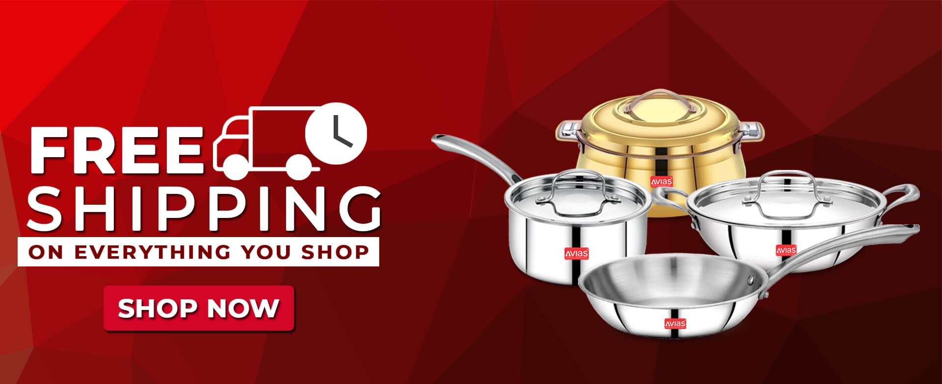 Free shipping for all kitchenware & cookware products