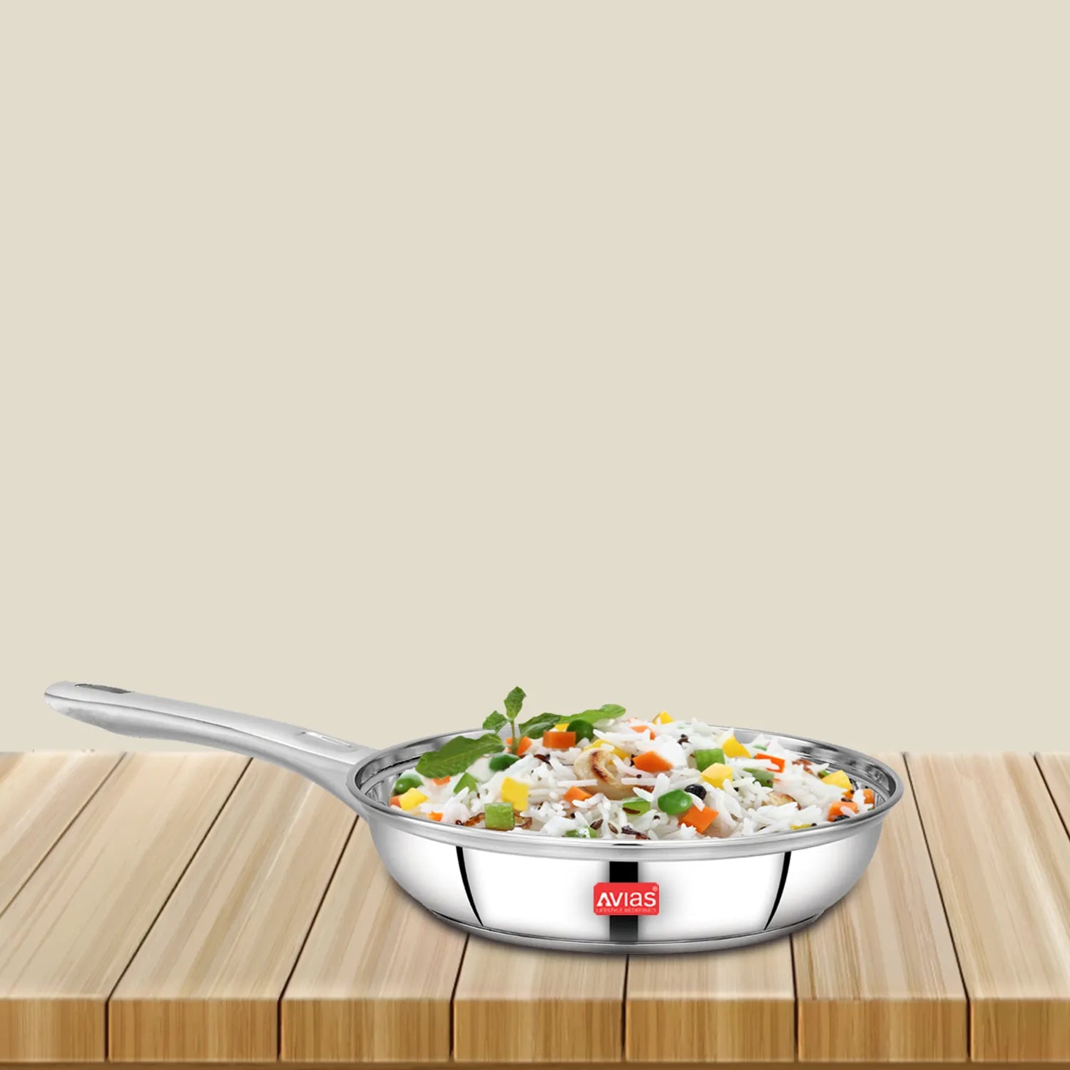 AVIAS Inox IB stainless steel Frypan