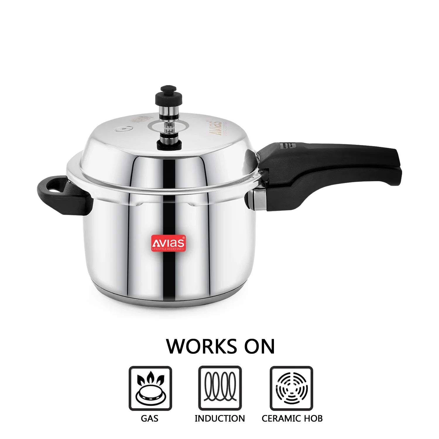 Ceres stainless steel premium outer lid pressure cooker compatibility