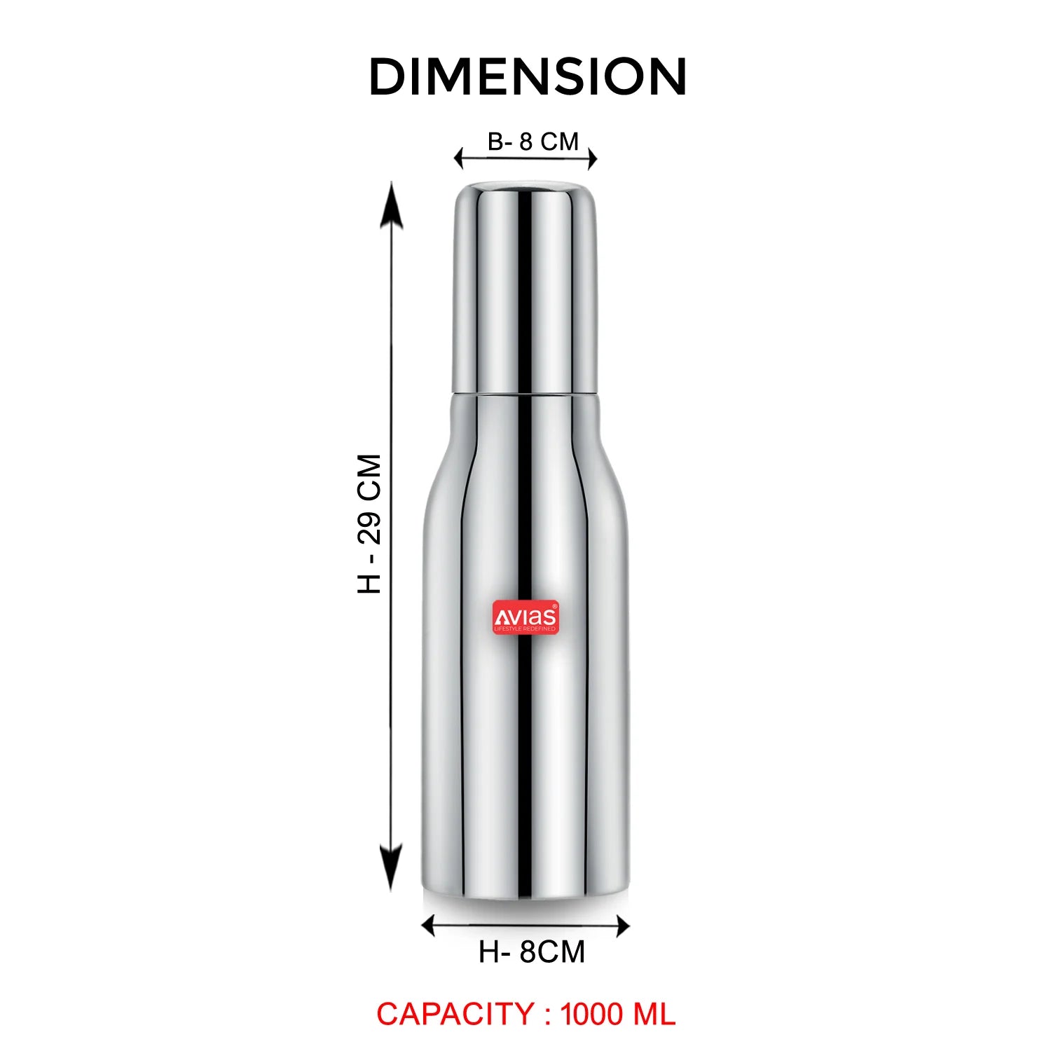 AVIAS Ezee Oil Dispenser (SS Lid) 1000 ml