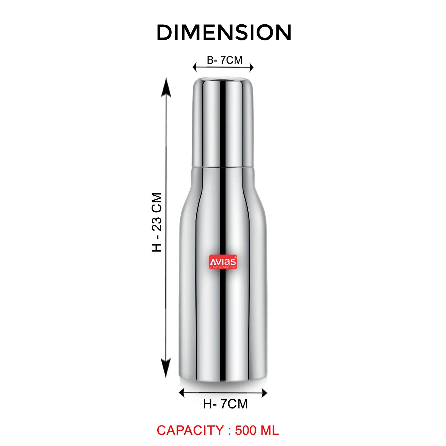 AVIAS Ezee Oil Dispenser (SS Lid) 500 ml