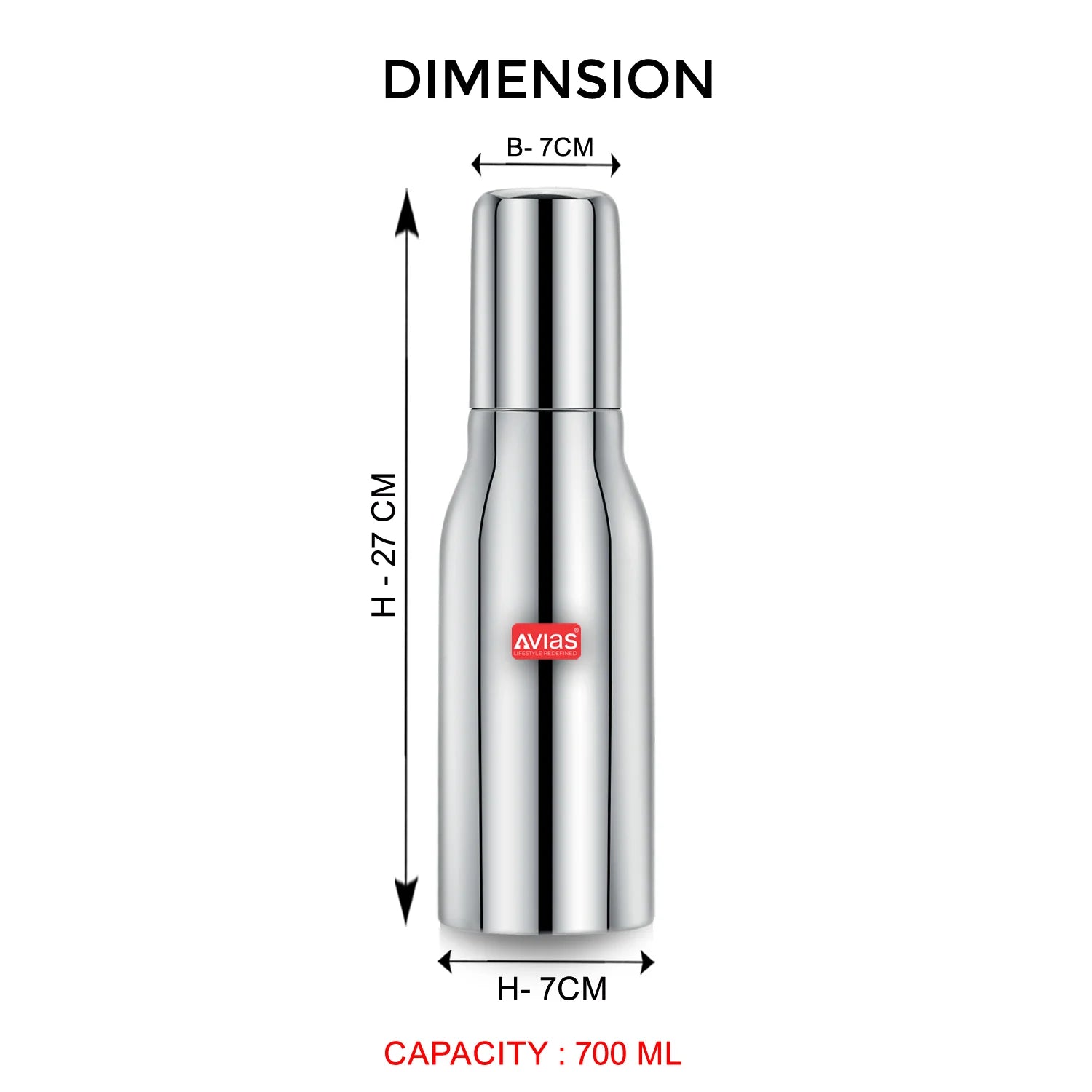 AVIAS Ezee Oil Dispenser (SS Lid) 700 ml