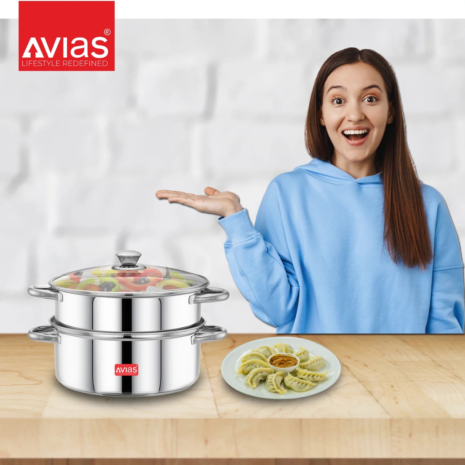 Avias Spectra Stainless steel Steamer for kitchen