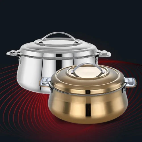 AVIAS Festive combo - IV - Riara Gold & Silver Casserole High quality stainless steel