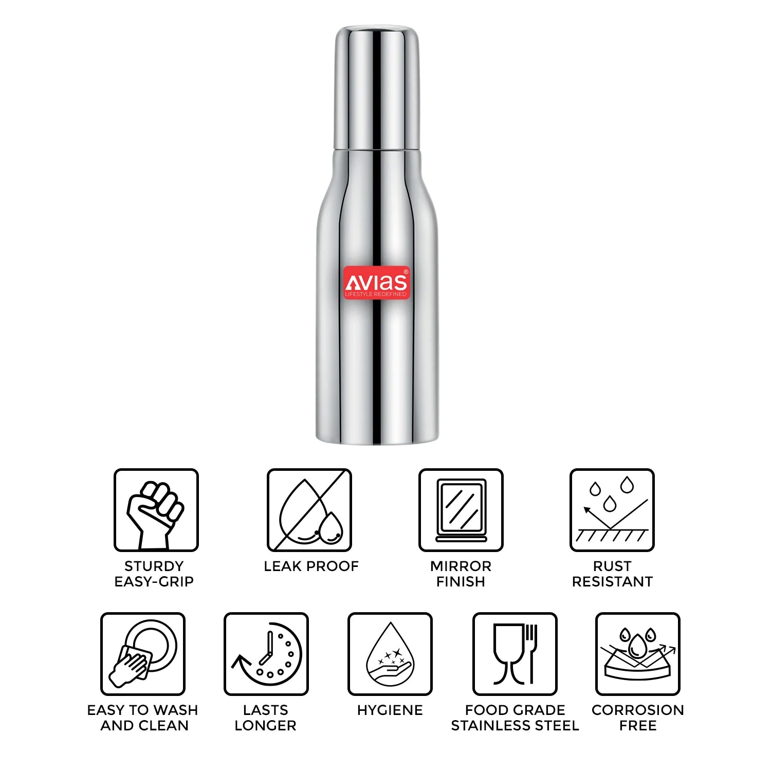 AVIAS Ezee Oil Dispenser (SS Lid) features and compatibility