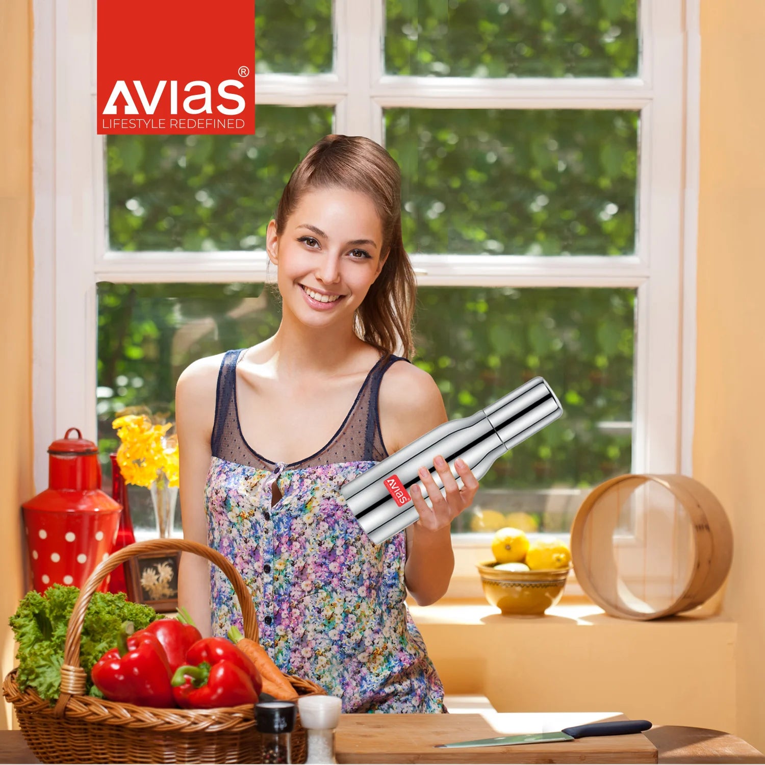 AVIAS Ezee Oil Dispenser (SS Lid) for kitchen