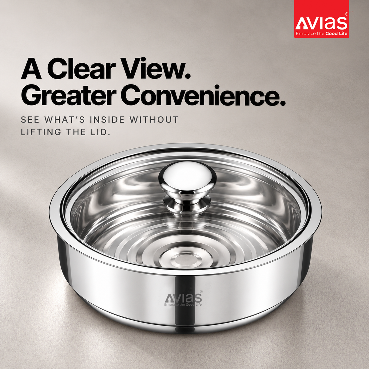 Avias Festiva Stainless Steel Roti Server Casserole | Double Wall PUF Insulated | 1500ml–2500ml