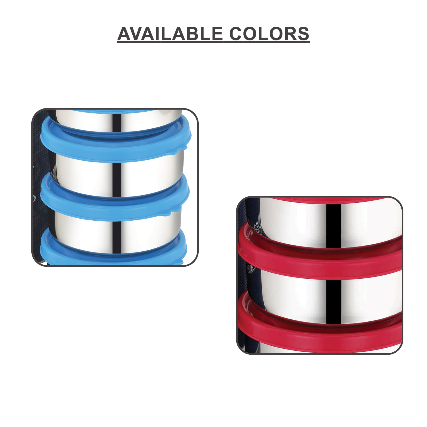 AVIAS Freshia stainless steel 4 set lunch box colors