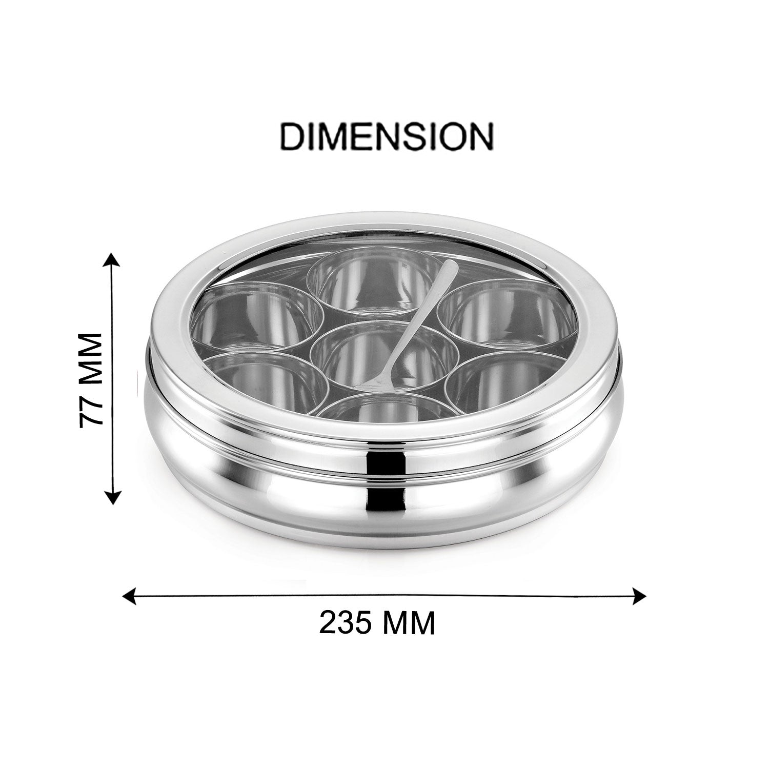 AVIAS Stainless steel Deluxe Spice box 23.5 cm
