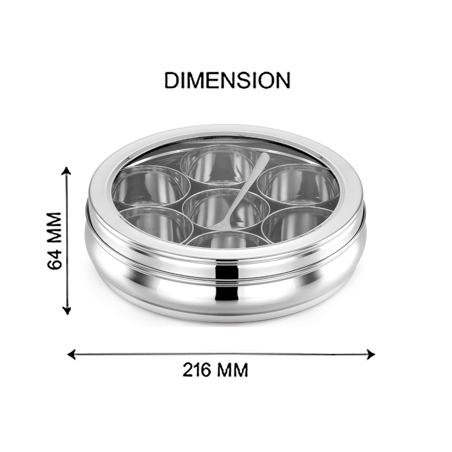 AVIAS Stainless steel Deluxe Spice box 21.6 cm