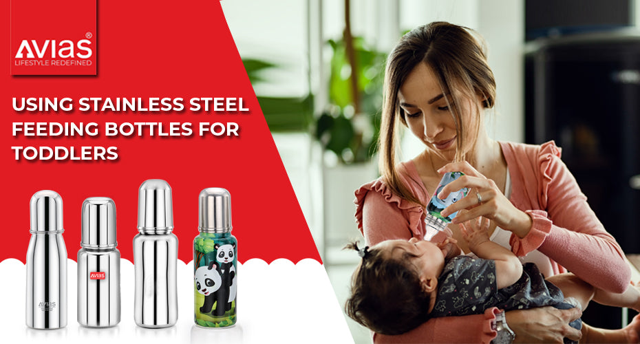 Using stainless steel feeding bottles for toddlers