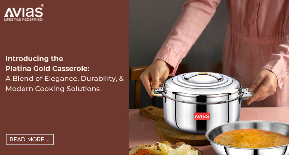Introducing the Platina Gold Casserole: A Blend of Elegance, Durability, and Modern Cooking Solutions