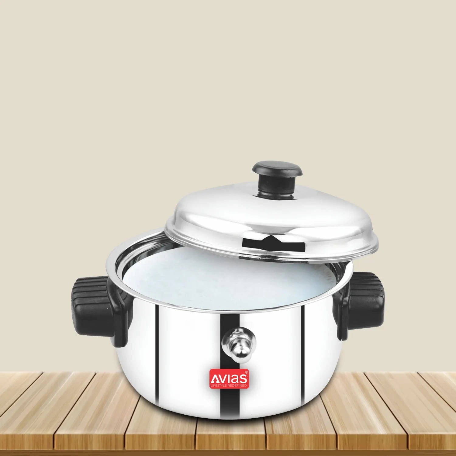 AVIAS Stainless Steel Milk Boiler/Milk pot/ Milk Cooker with lid