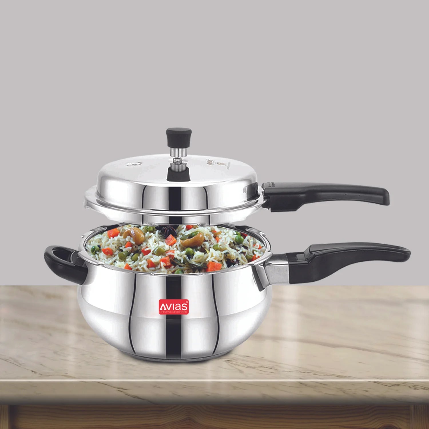 AVIAS Avanti Handi high-quality stainless steel pressure cooker