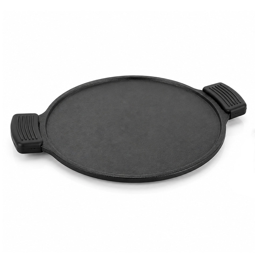 Avias Cast Iron Dosa Tawa | Dosa Kallu | 12 Inch | Pre-Seasoned | Induction Compatible | 100% Natural & Toxin-Free