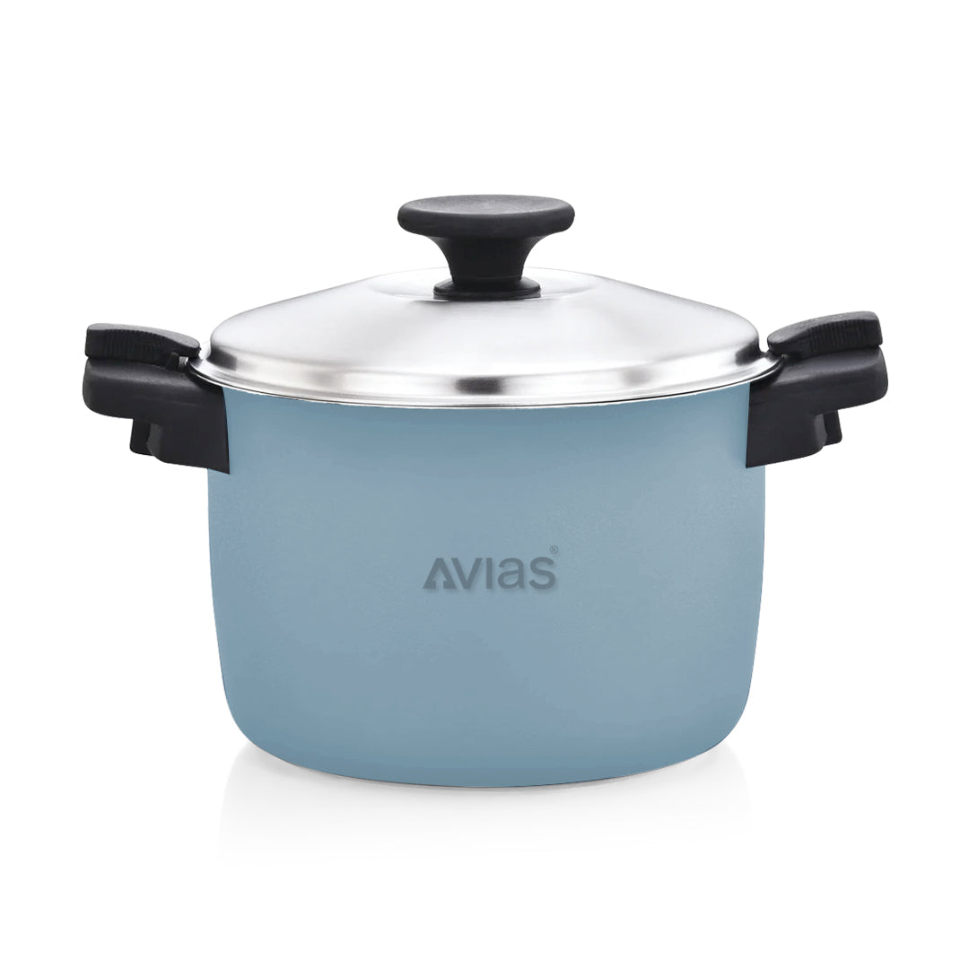AVIAS Fabius Vacuum Insulated Casserole, Stainless Steel Hot & Cold Box with Twist Lock, Steel Hot Case for Roti, Rice, Gravy & Chapathi Box