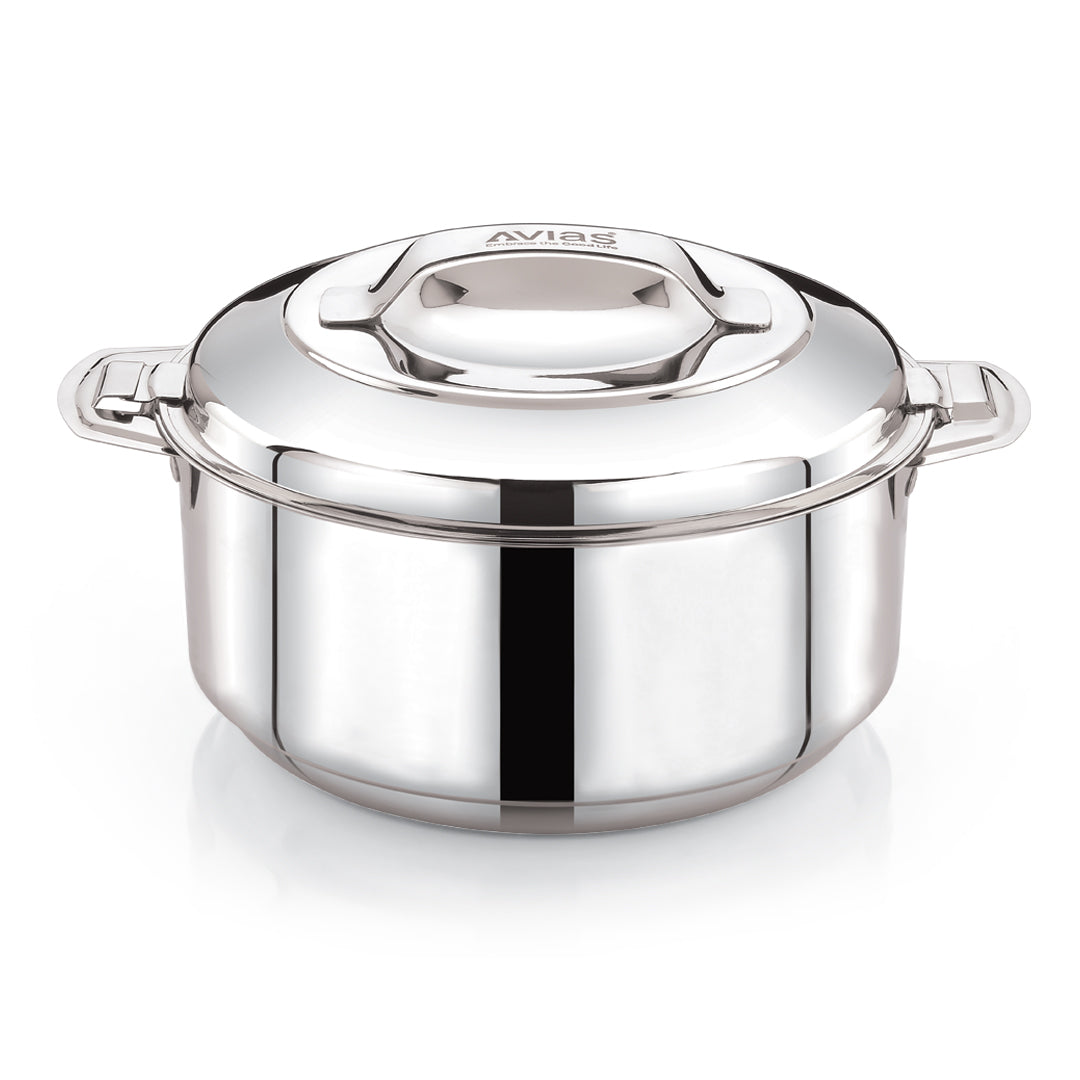 Avias Astra Plus Stainless Steel Insulated Casserole / Hotpot | Double Wall PUF | 1L–3.5L