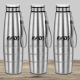 AVIAS Premia 1000ml Water Bottles | Stainless steel | Odor free and highly durable | leak proof lid |(Set of 3)