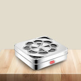 AVIAS Flora 9 square Premium quality Stainless steel Dry fruit cum Spice box