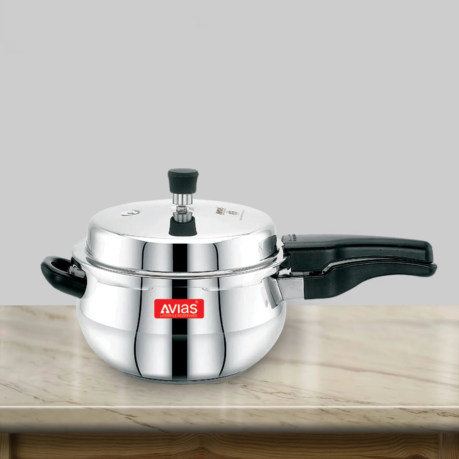 AVIAS Avanti Handi high-quality stainless steel pressure cooker with outer lid