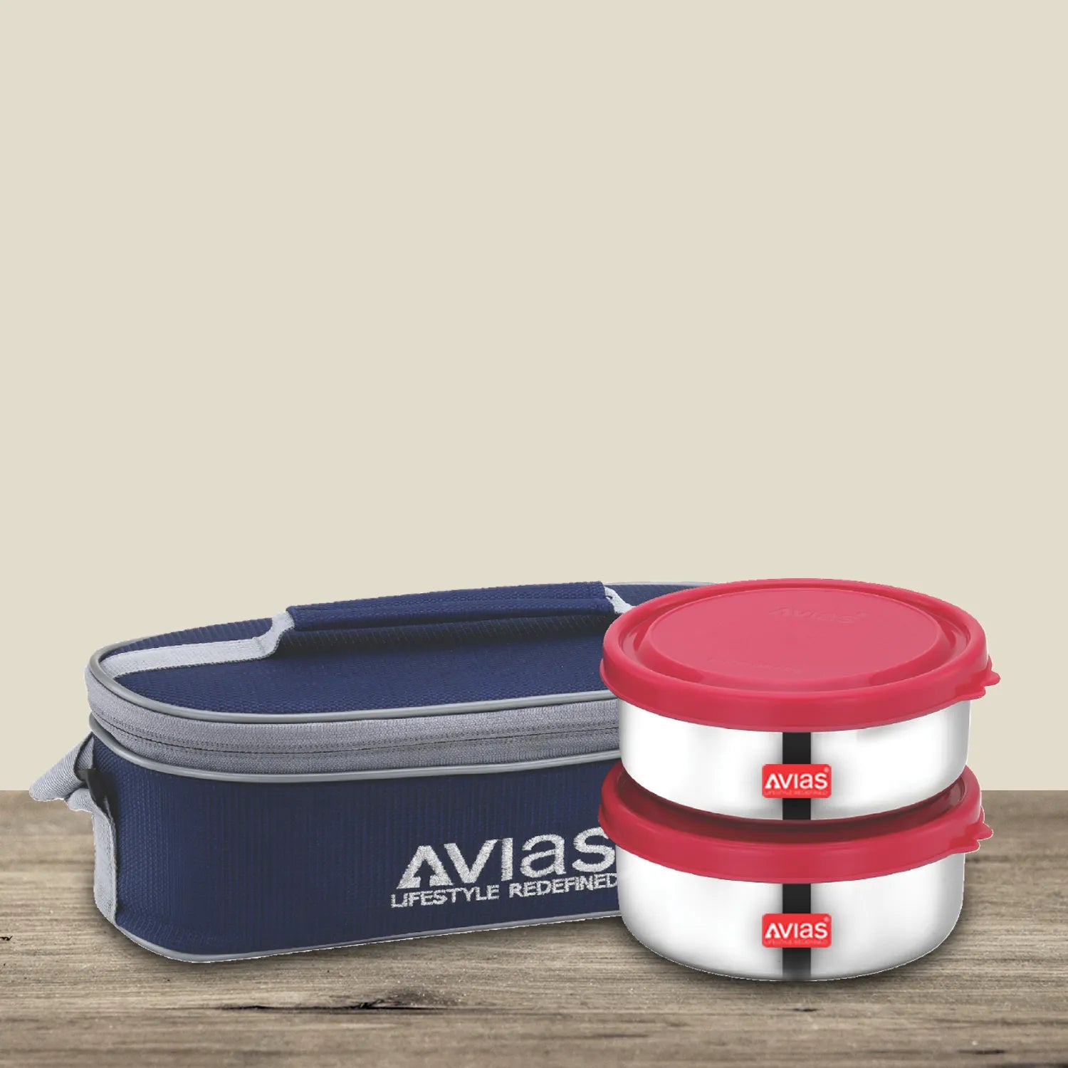 AVIAS Freshia stainless steel lunch/ tiffin box (horizontal)