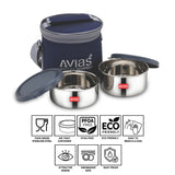 AVIAS Freshia stainless steel lunch/ tiffin box features