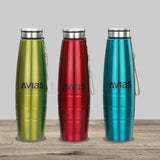 AVIAS Premia Colour 1000ml Water Bottles | Stainless steel | Odor free and Highly durable | leak proof lid |(Set of 3)