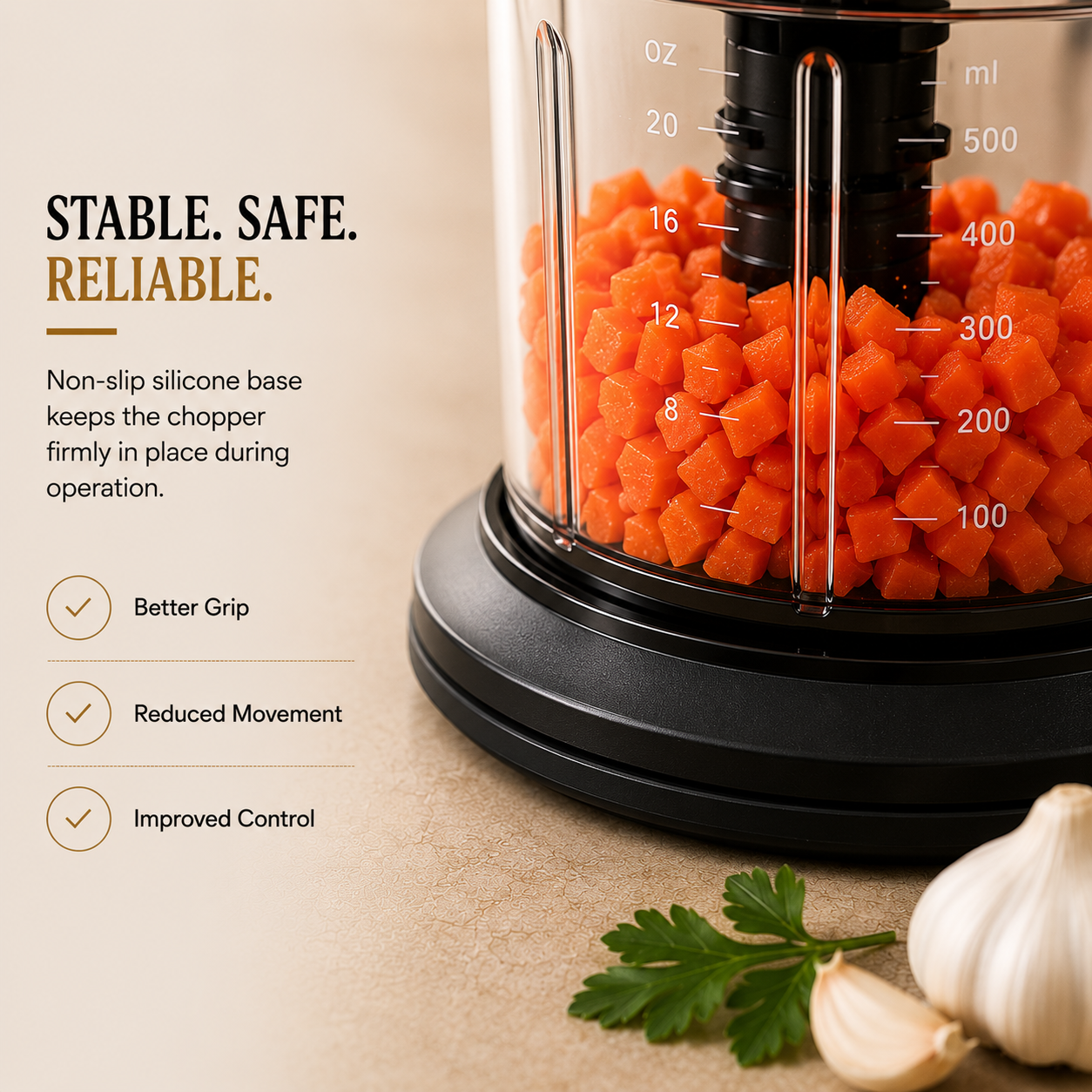 Avias Avismart Electric Vegetable Chopper | 300W Copper Motor | 2 Speed | 900ml | 4 SS Blades | 2 Yr Warranty
