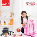 AVIAS Freshia stainless steel lunch/ tiffin box for school