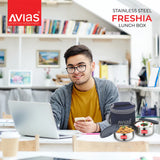 AVIAS Freshia stainless steel lunch/ tiffin box for office and college