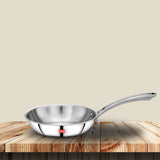 AVIAS Riara premium stainless steel Triply Fry pan/ skillet | Cool touch handles | 2.5 mm Thick body | Induction friendly |1.25L/1.5L/1.75L