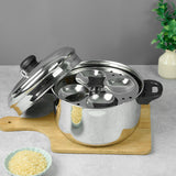 New Avias Idlimate IB Stainless Steel Idli Cooker | 4 Plate/ 16 Idlis | Idly maker with Bakelite handles | Induction and gas stove base