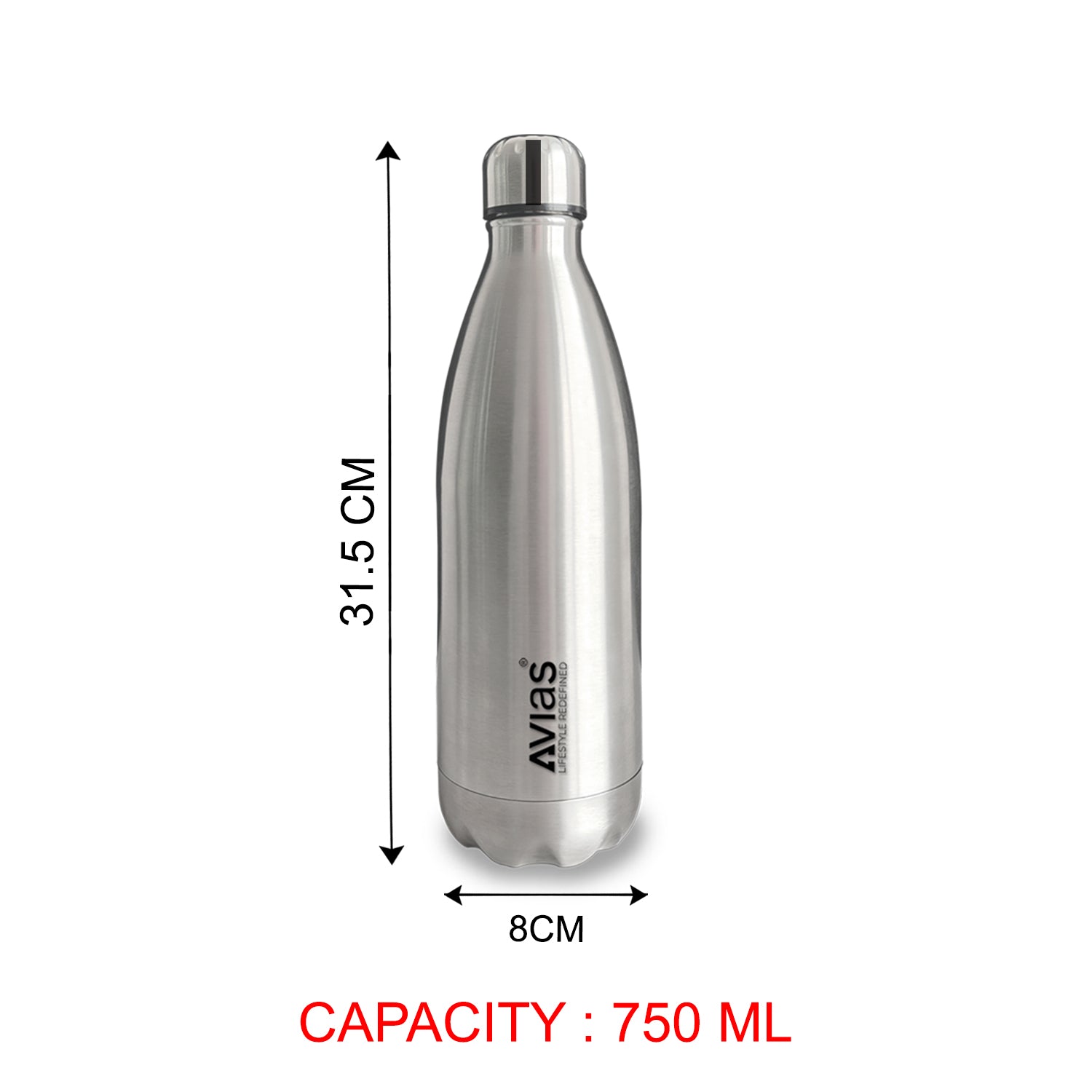 Evita premium stainless steel Vacuum Insulated Flask Water Bottle 750 ML