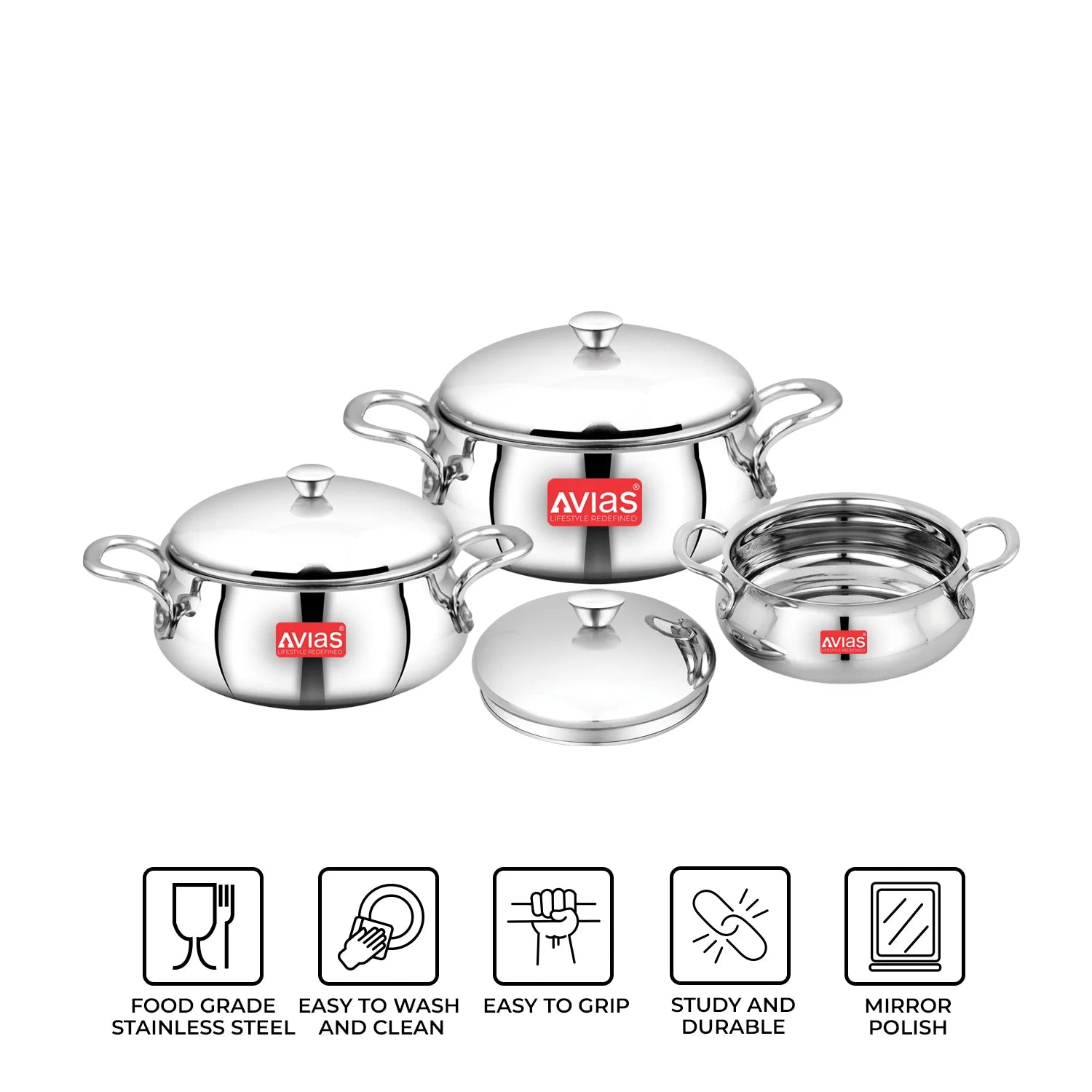 AVIAS Aroma High-quality stainless steel Handi Set features