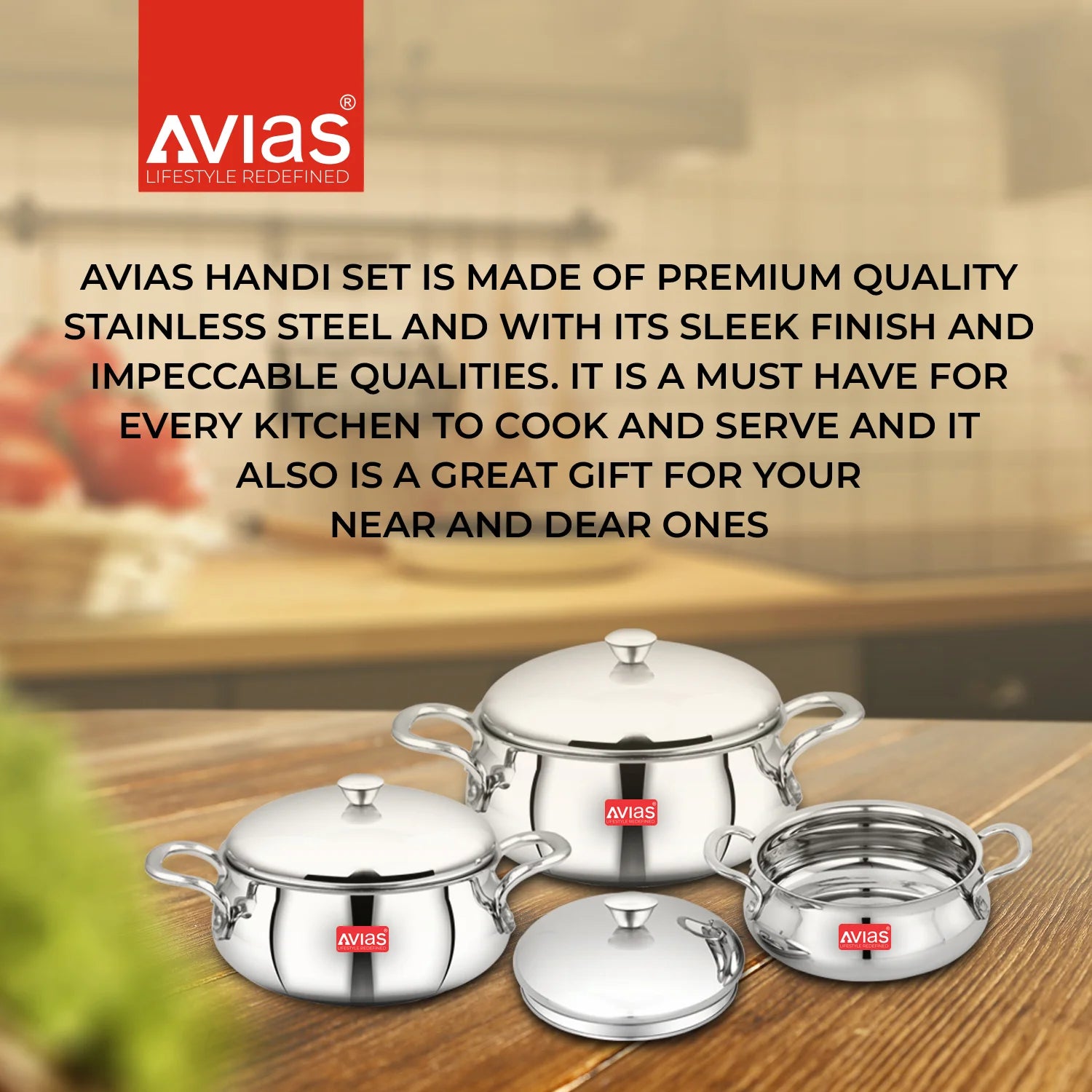 AVIAS Aroma High-quality stainless steel Handi Set for multi-purpose