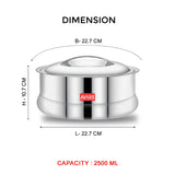 AVIAS Ruby Casserole Stainless steel 2500 ml