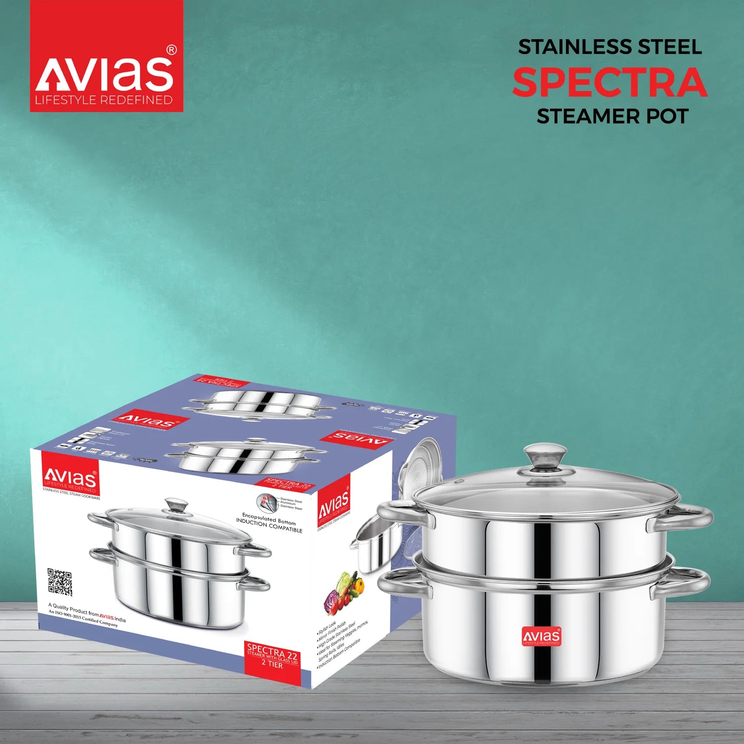 Avias Spectra Stainless steel Steamer box