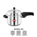 Ceres stainless steel premium outer lid pressure cooker compatibility