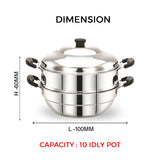 Avias Altroz stainless steel Idly pot with steamer | 10 Idly cooker