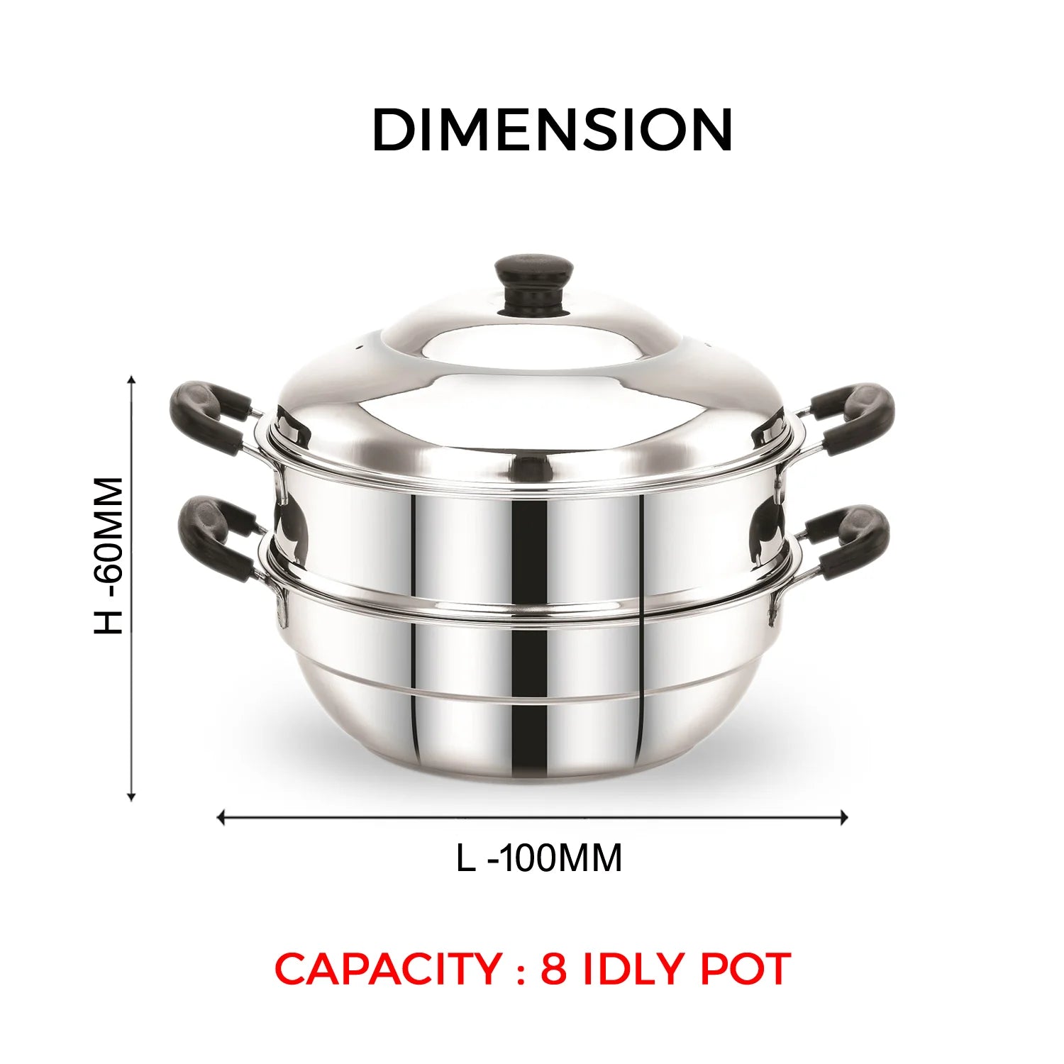Avias Altroz stainless steel Idly pot with steamer | 8 Idly cooker
